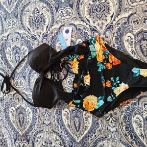 CUPSHE XS HIGH WAIST BATHING SUIT